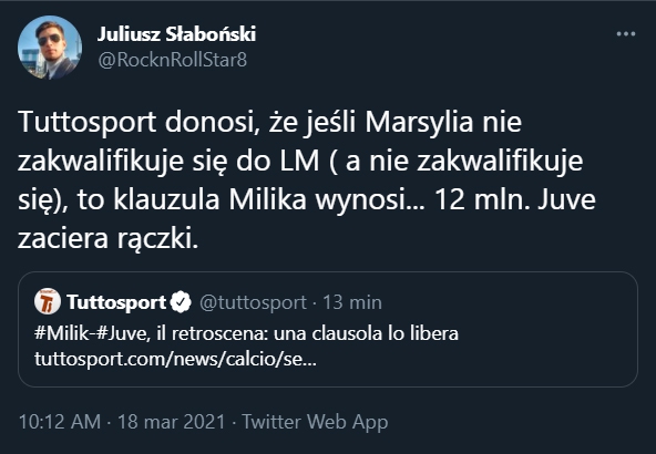 KLAUZULA w kontrakcie Milika, jeśli Marsylia nie awansuje do LM!